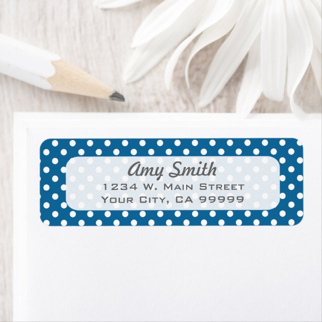 Blue and White Polka Dots (Insitu)