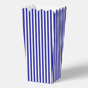 Blue And White Popcorn Favour Box