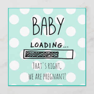 Blue And White Pregnancy Announcement