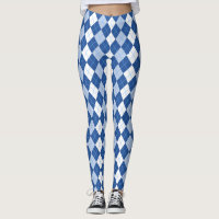 Blue and White Seamless Argyle Pattern