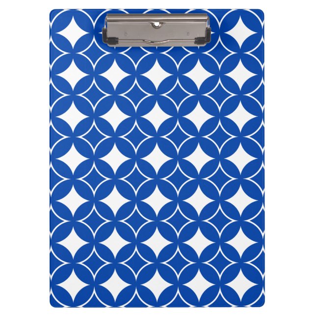 Blue and white shippo pattern clipboard (Front)