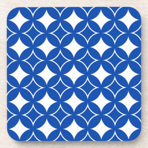 Blue and white shippo pattern coaster