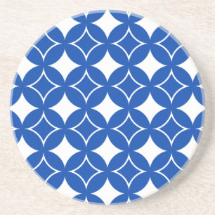 Blue and white shippo pattern coaster