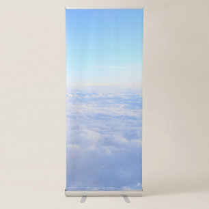 Blue and White Simple Best Vertical  Retractable Banner