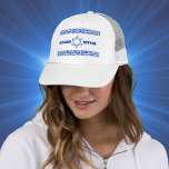 Blue and White Star of David Stand with Israel Hat<br><div class="desc">Blue and White Star of David Stand with Israel Hat</div>