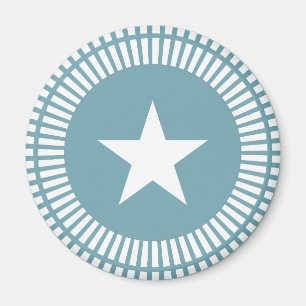 Blue and White Stars and Stripes Magnet