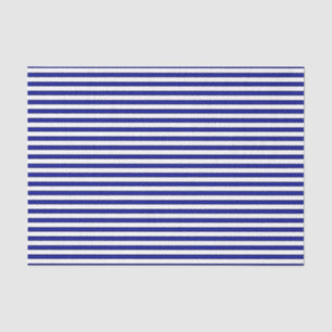 Blue and White Striped Tissue Paper
