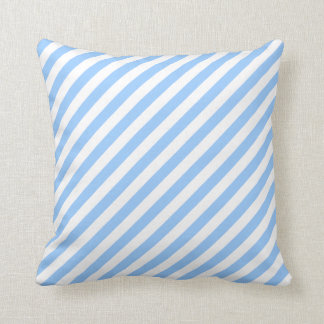 Blue and White Stripes. Cushion