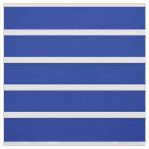 Blue and White Stripes Design Fabric