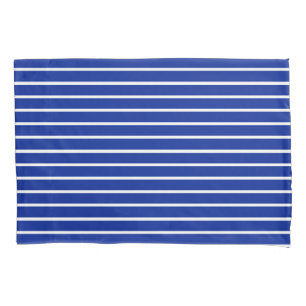 Blue and White Stripes Design Pillowcase