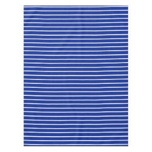 Blue and White Stripes Design Tablecloth