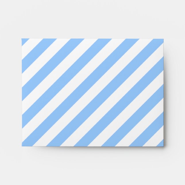 Blue and White Stripes. Envelopes (Front)
