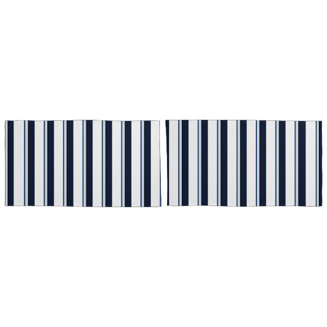 Blue and white stripes pillowcase (Back-Set)