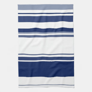 Blue and White Stripes Tea Towel