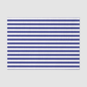 Blue and White Stripes Tissue Paper