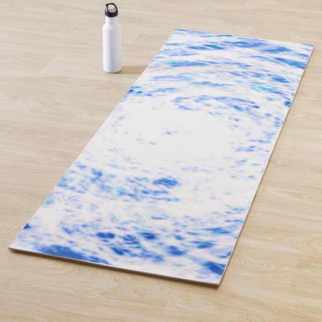 Blue and White Tie Dye Yoga Mat (In Situ)