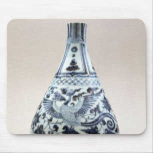 Blue and white vase, Yuan Dynasty Mouse Mat