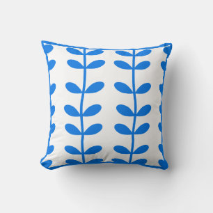 Blue and White Vines Pillow