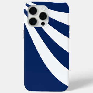 Blue and White Wave iPhone 15 Pro Max Case