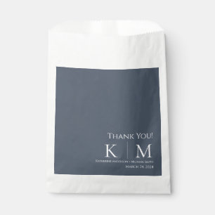 Blue and White-Wedding Thank you-  Favour Box Bags