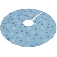 Blue and White Winter Snowflake Pattern