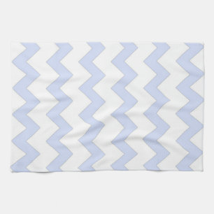 Blue and white zigzag chevron design tea towel