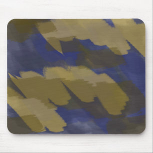 Blue and yellow abstract mouse mat