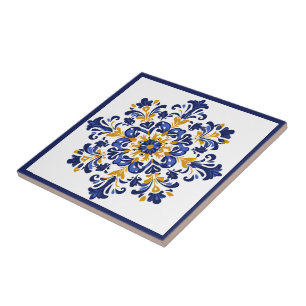  💛💙 Blue and yellow,  Azulejos  Tile