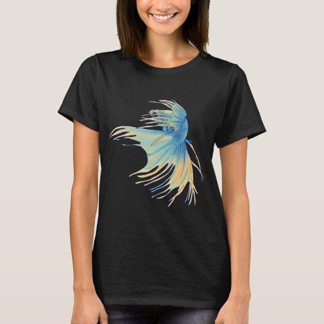 Blue and Yellow Betta T-Shirt (Front)