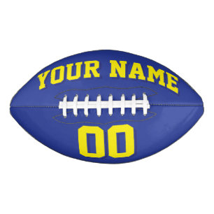 BLUE AND YELLOW Custom Football American Football