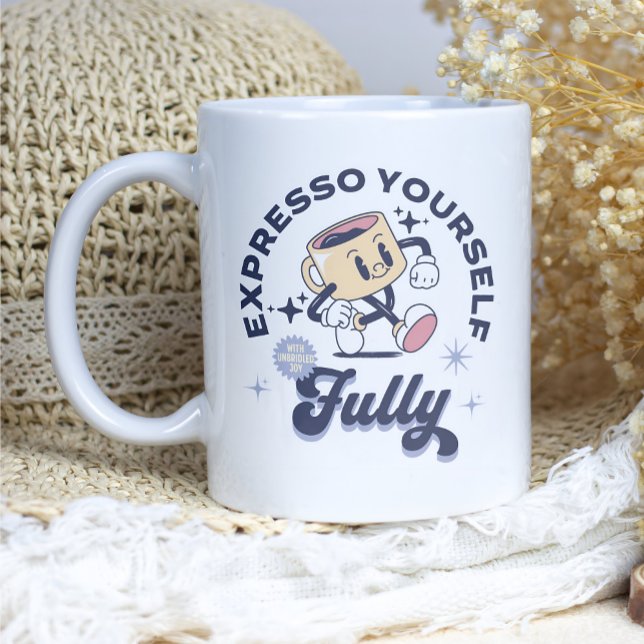Blue and Yellow - Expresso Yourself Fully Coffee Mug (Creator Uploaded)