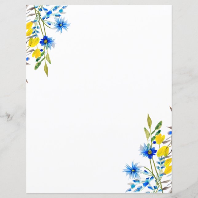 Blue and yellow floral (Front)