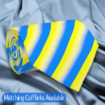 Blue and Yellow Gradient Ukraine Inspired Peace Tie<br><div class="desc">Blue and Yellow Gradient Ukraine Inspired Peace No War Elegant neck tie</div>