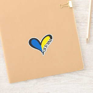 Blue and yellow heart, Ukrainian flag colours