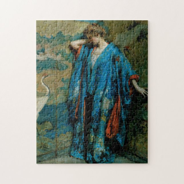 Blue and Yellow Jigsaw Puzzle (Vertical)