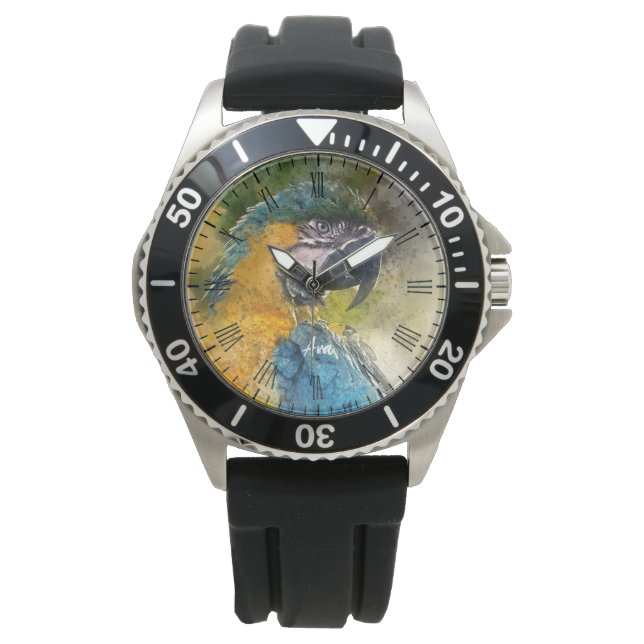 Blue-and-yellow Macaw (Ara ararauna) Watch (Front)