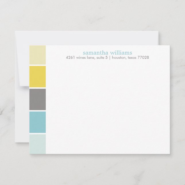 Blue and Yellow Modern Decorative Colour Blocks (Front)