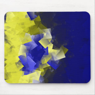 Blue and Yellow Mouse Mat