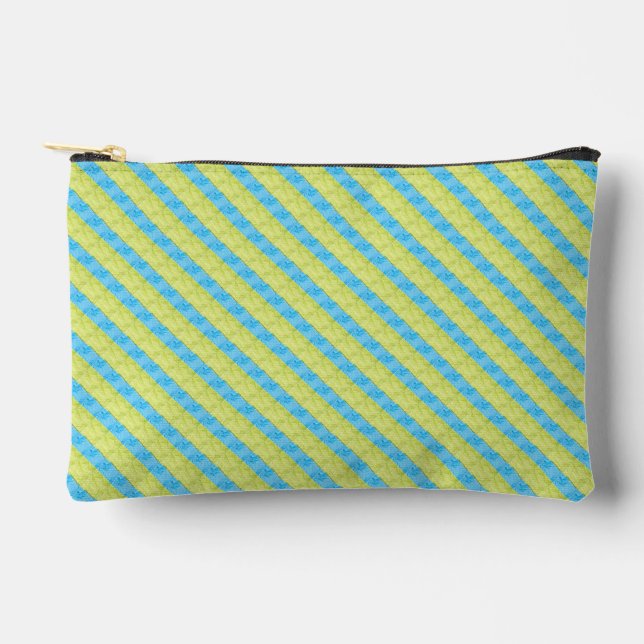 blue and yellow palettes accessory pouch (Front)