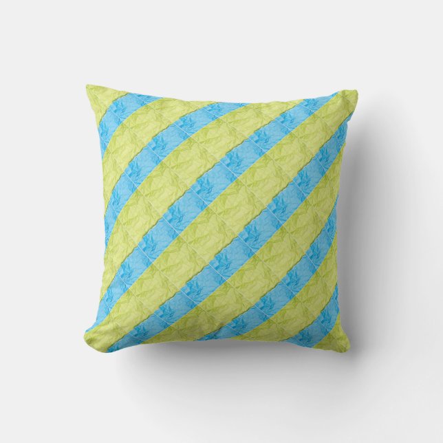 blue and yellow palettes cushion (Front)