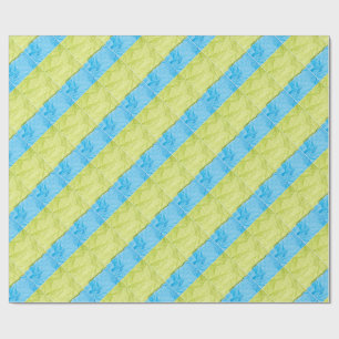 blue and yellow palettes wrapping paper