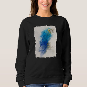 Blue and Yellow Parrot Macaw No 3 Animal Portrait Sweatshirt