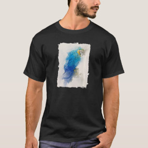 Blue and Yellow Parrot Macaw No 3 Animal Portrait T-Shirt
