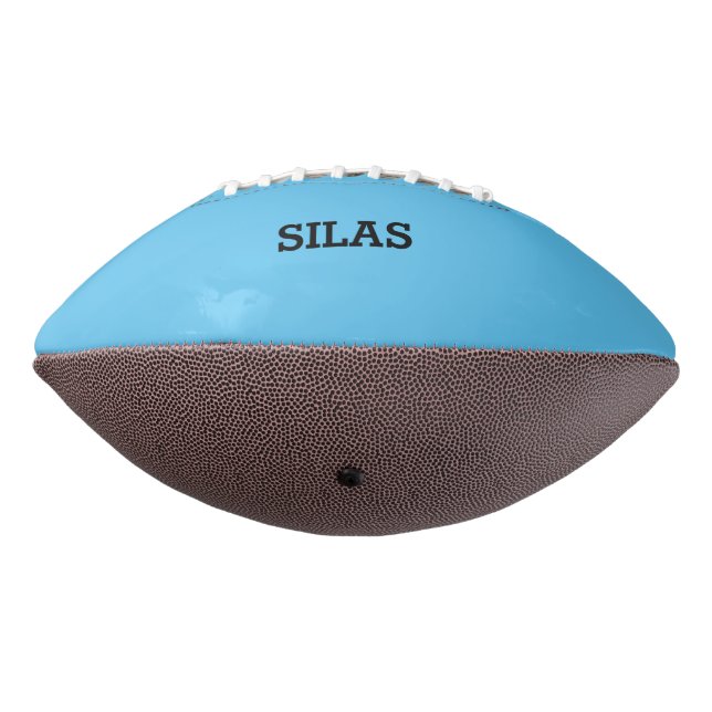 Blue and Yellow Personalised Football American Football (Rotated 270)