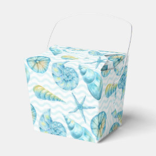 Blue and Yellow Sea Life Nautical Favour Box