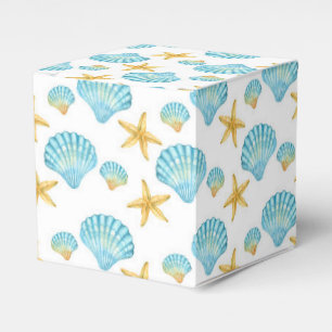 Blue and Yellow Sea Life Nautical Favour Box