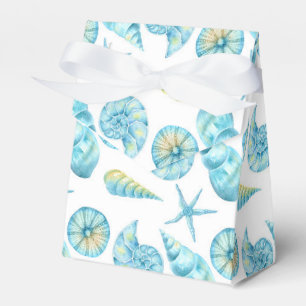 Blue and Yellow Sea Life Nautical Favour Box