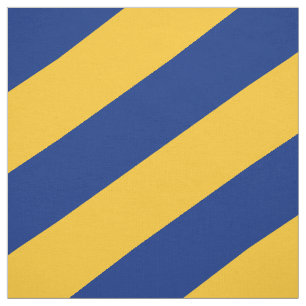Blue and yellow striped pattern fabric