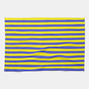 Blue and Yellow Stripes Tea Towel