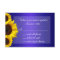 Blue and Yellow Sunflower Wedding RSVP